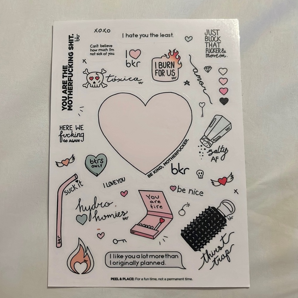 Bkr Sticker Sheet